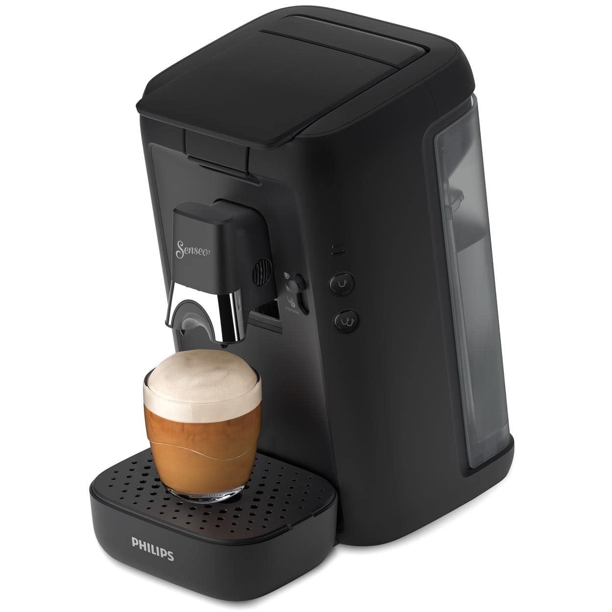 Philips Senseo Maestro Kaffee Padmaschine – Intense Plus Technologie, Hochwertige Espressoqualität, Umweltfreundliches Design, 1,2L Wassertank, Memo-Funktion, Entkalkungsanzeige (CSA260/60)