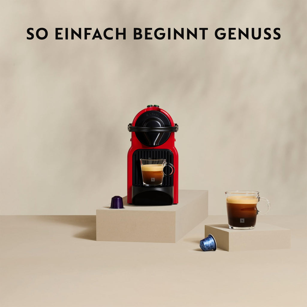 Nespresso Krups Inissia XN1001 Kapselmaschine, kurze Aufheizzeit, kompaktes Format, Kaffeemenge einstellbar, Direktwahltaste, automatischer Kapselauswurf, 0.7 L, 34.2 x 19.1 x 32.7 cm, Weiß