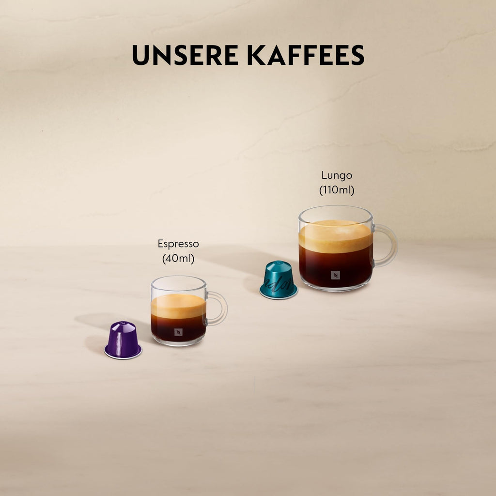 Nespresso Krups Essenza Mini Kaffeekapselmaschine, 7 Kapseln, 19 bar, Energiesparmodus, 1260 Watt, ‎0,6 l Wassertankvolumen, sehr kleines Gehäuse, schwarz, Energieklasse A, XN1108