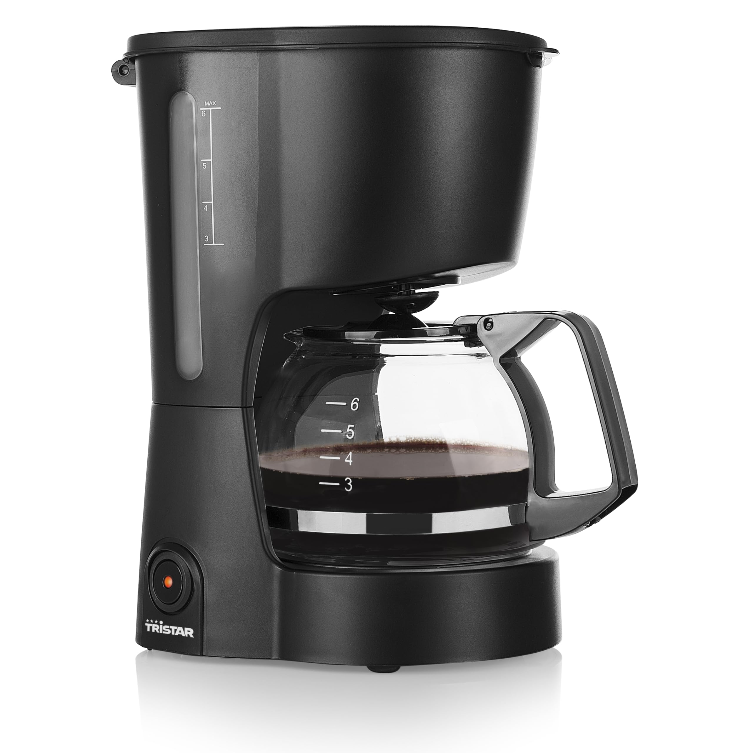 Tristar Kaffeemaschine, 6 Tassen Kapazität, 600W, Warmhaltefunktion, Automatische Abschaltung, Permanentfilter, Anti-Tropf-System, Kompakt und Tragbar, Leicht zu Reinigen, CM-1246